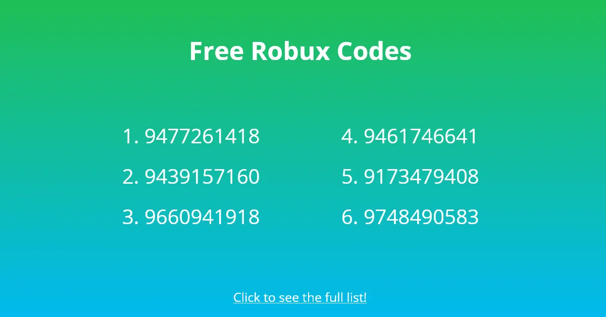 50  Free Robux Codes Followchain